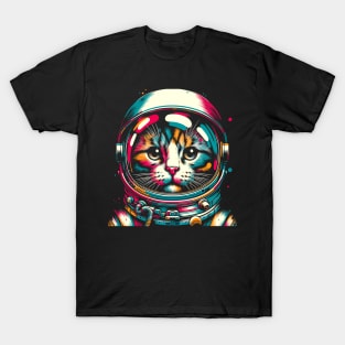 Space Astronaut Cat Gifts Space Cat T-Shirt